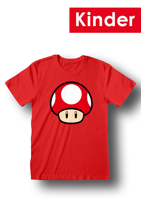 Nintendo Super Mario Kindershirt Power Up Mushroom