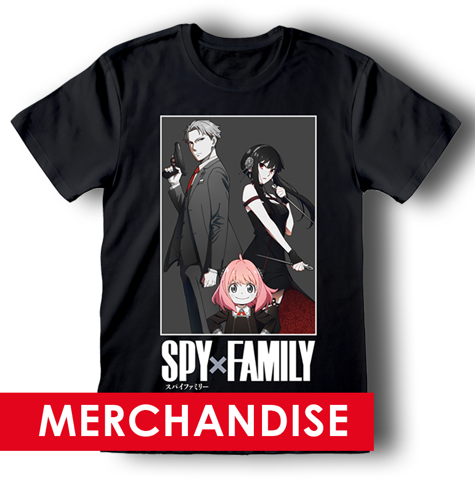 Spy x Family T-Shirt Schwarz Unisex Family Photo