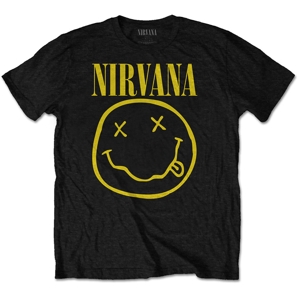 Nirvana Shirt 3XL Smiley Front Print Only schwarz