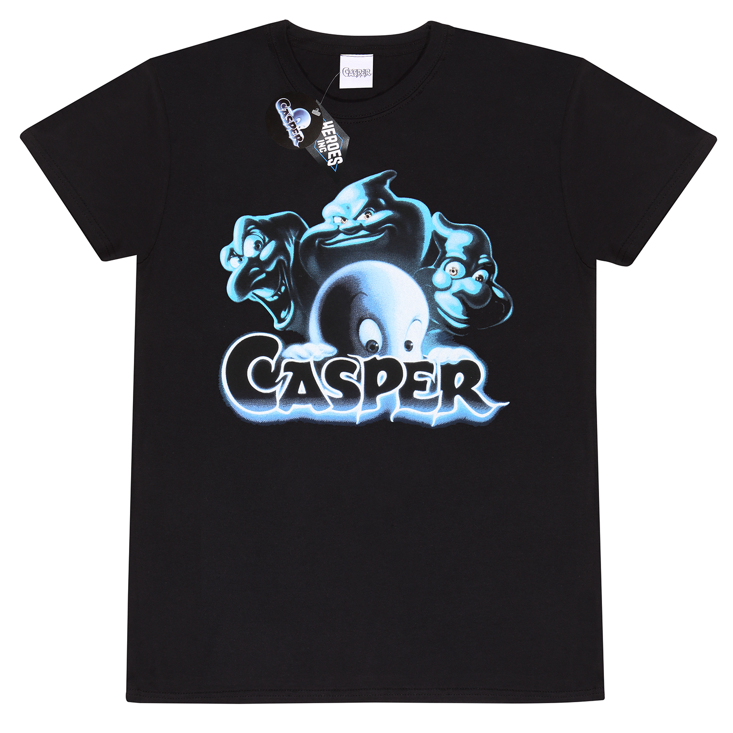 Casper T-Shirt  Schwarz Unisex Film Title Casper T-Shirt XXL Schwarz Unisex Film Title