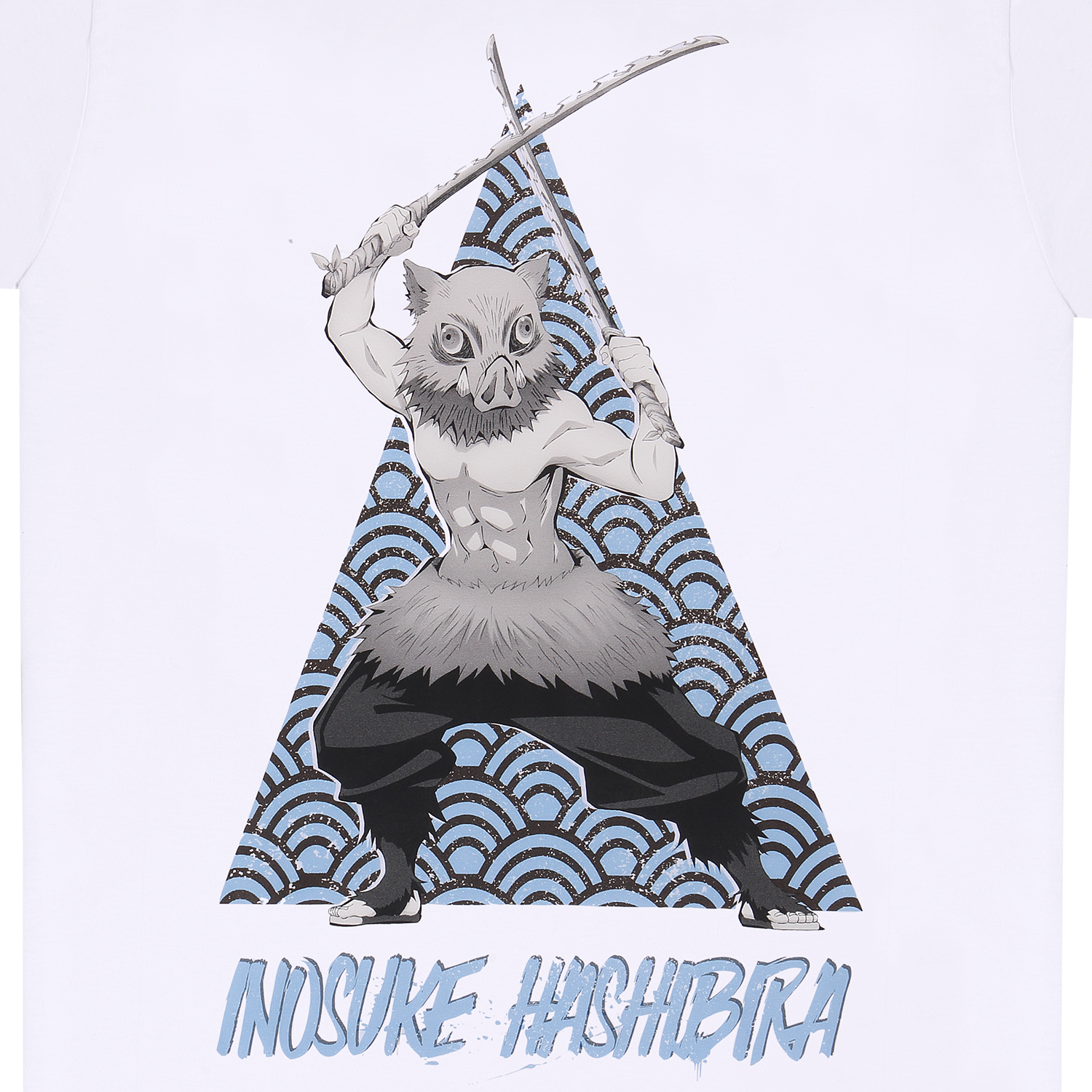 Demon Slayer T-Shirt XXL Weiß Unisex Inosuke Tri