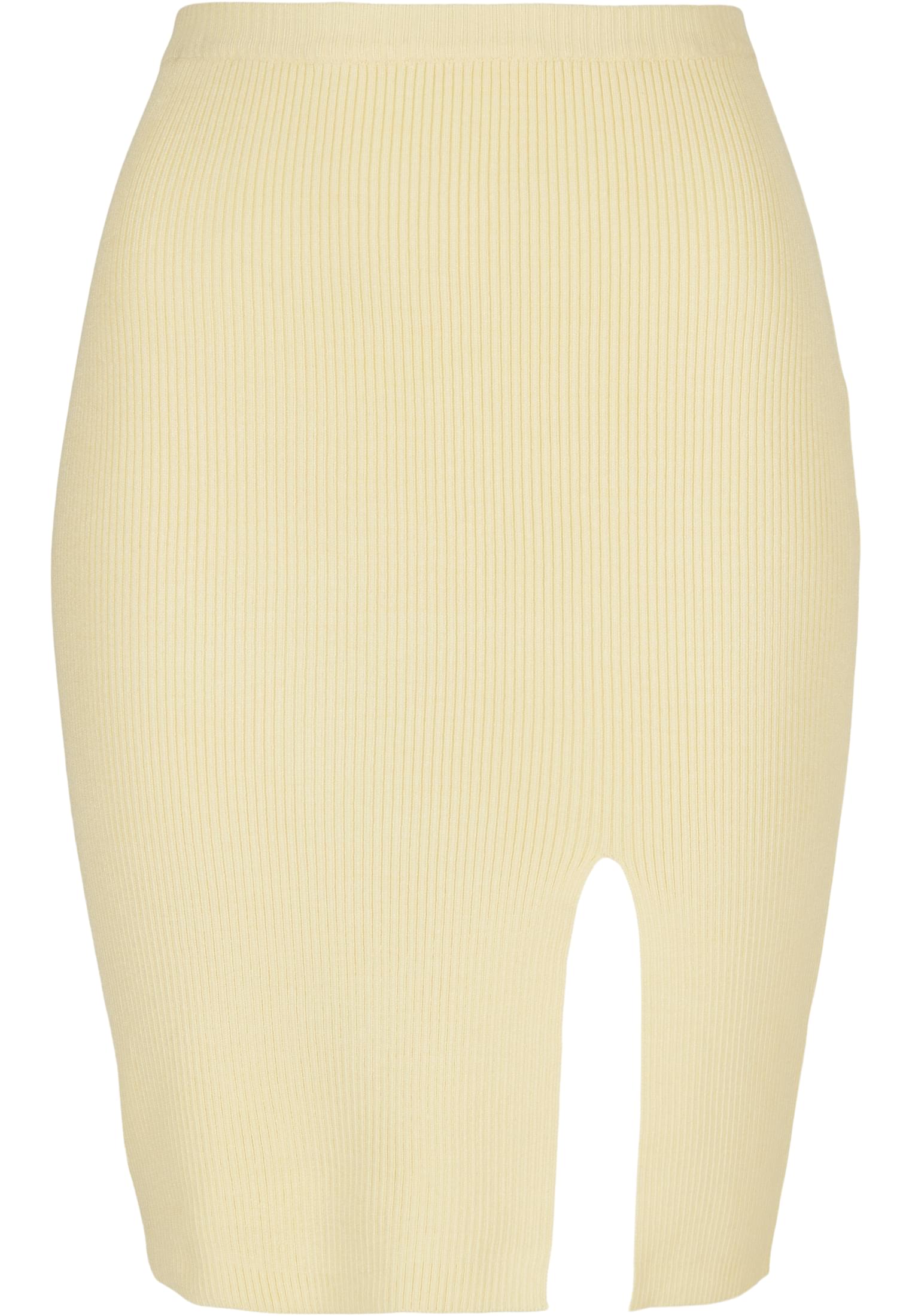 Ladies Rib Knit Skirt softyellow S