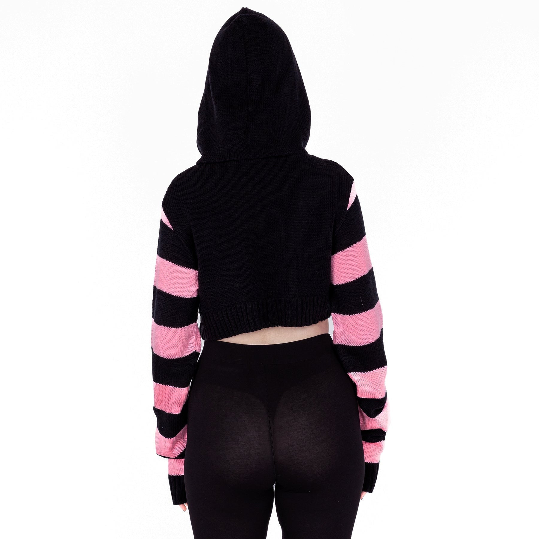 Cupcake Cult Frauenhoodie XXL Schwarz/Pink Cute Kitty Hood