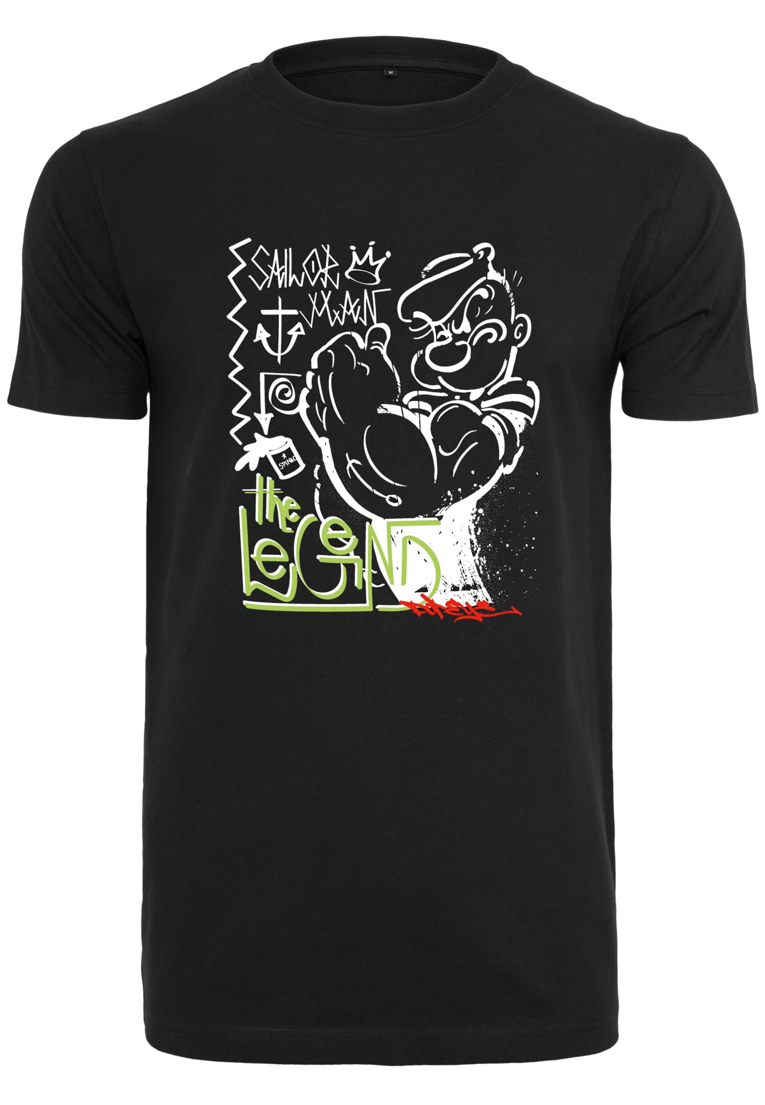 Popeye The Legend T-Shirt XXL Schwarz