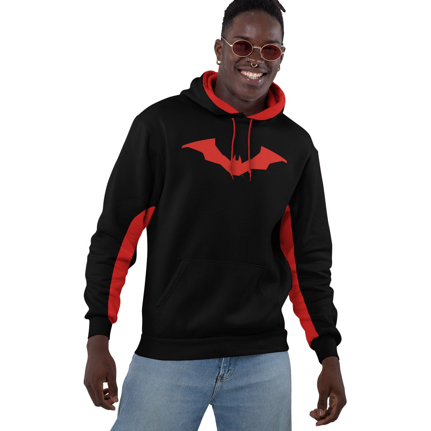 The Batman Hoodie XXL Schwarz Unisex Icon and Text