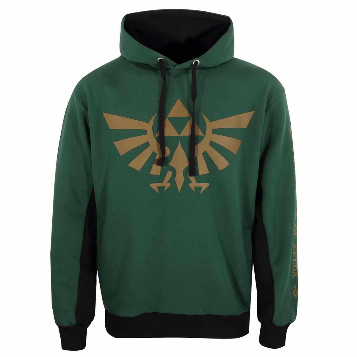 Legend of Zelda Hoodie XL Dark Grün Unisex Hyrule and Symbols