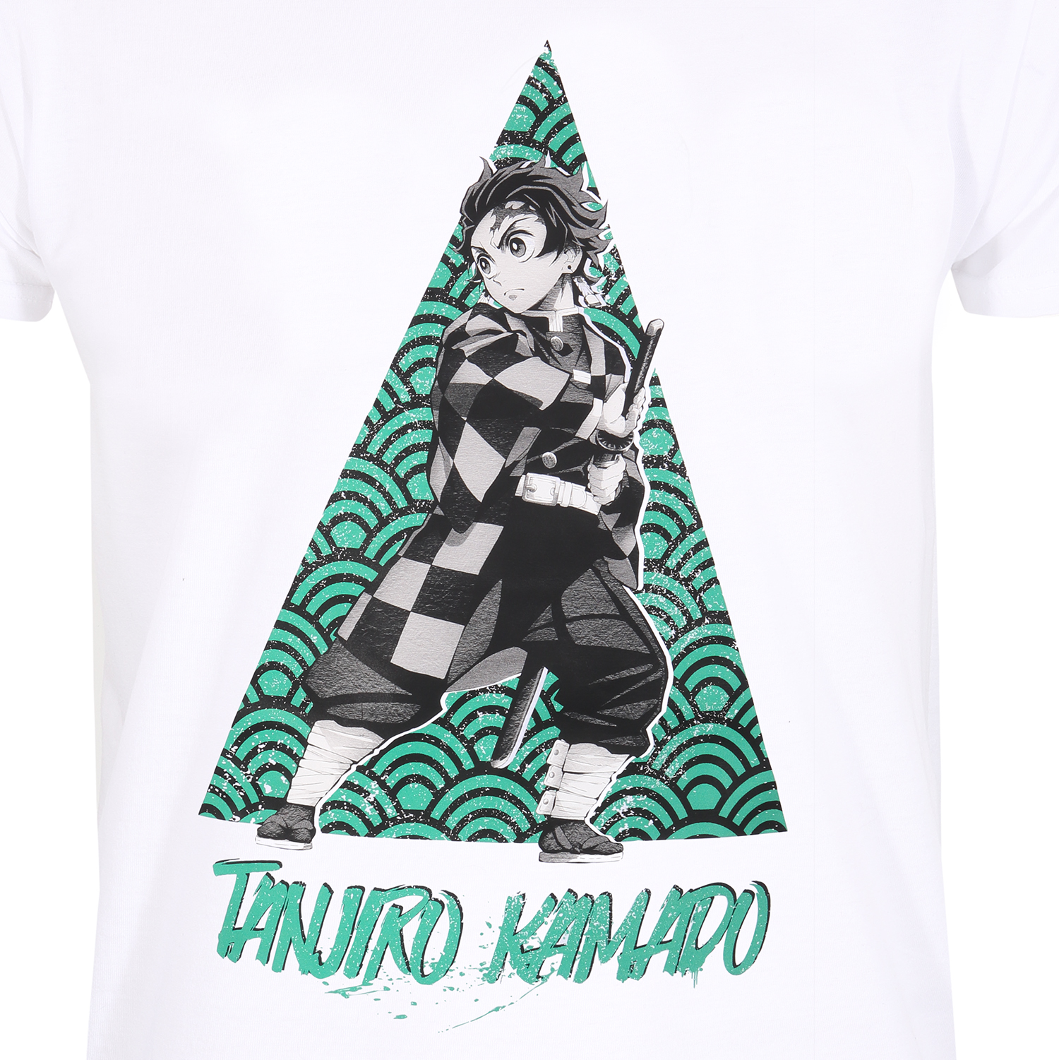 Demon Slayer T-Shirt XXL Weiß Unisex Tanjiro Tri