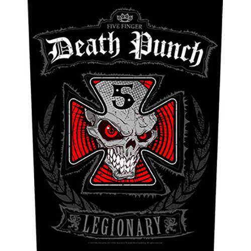Five finger death punch Backpatch "legionary" schwarz rot
