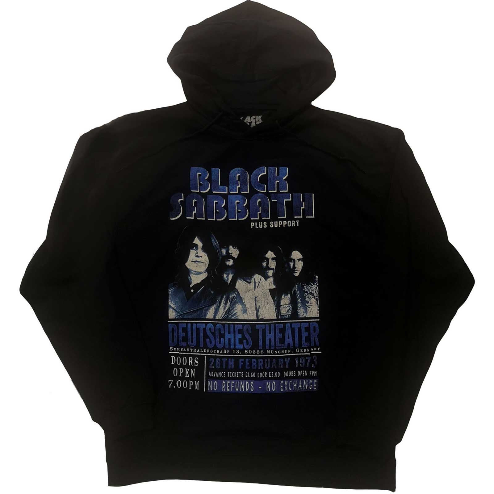 Black Sabbath Hoodie XXL Deutsches 73 Schwarz