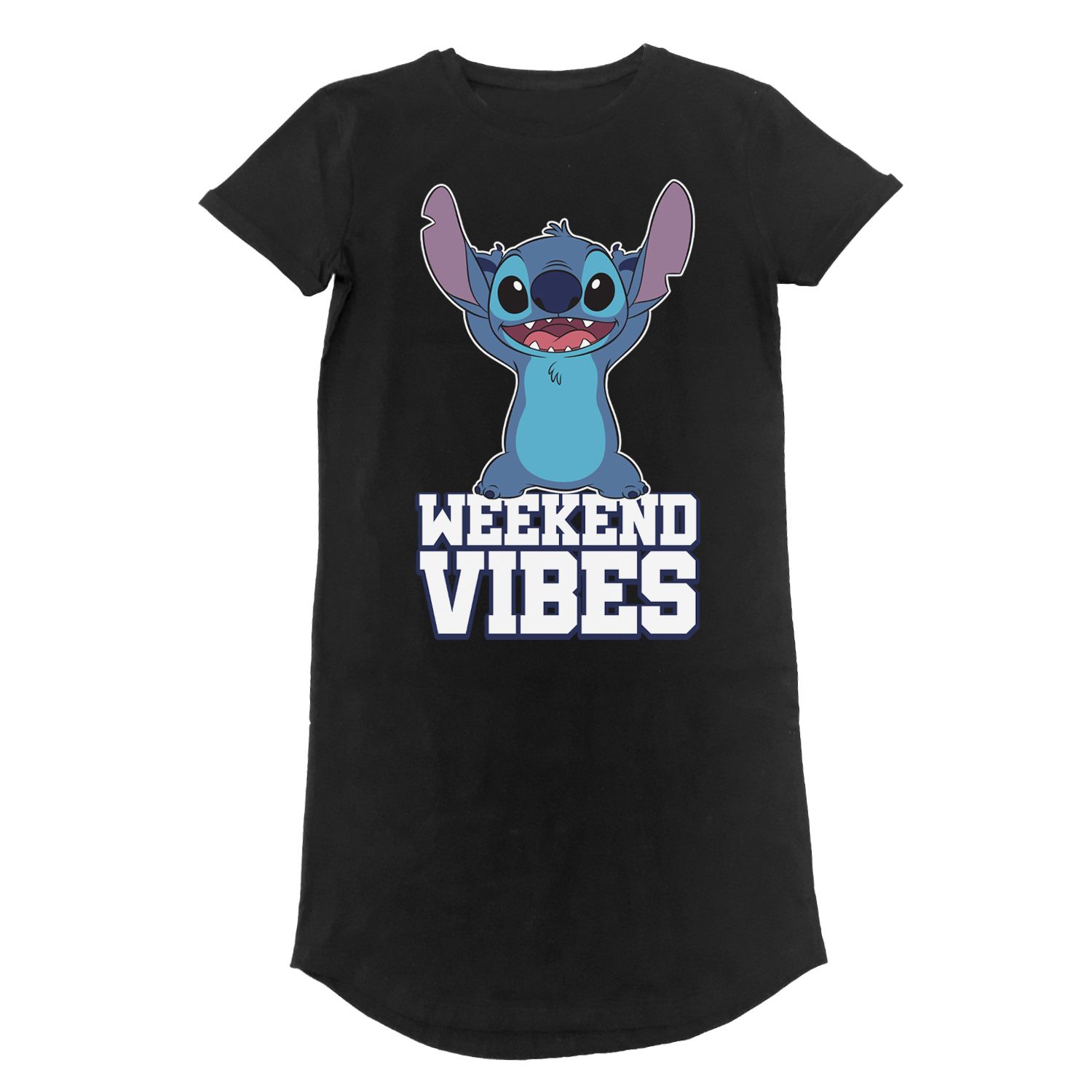 Disney Lilo And Stitch Dressshirt L Schwarz Weekend Vibes