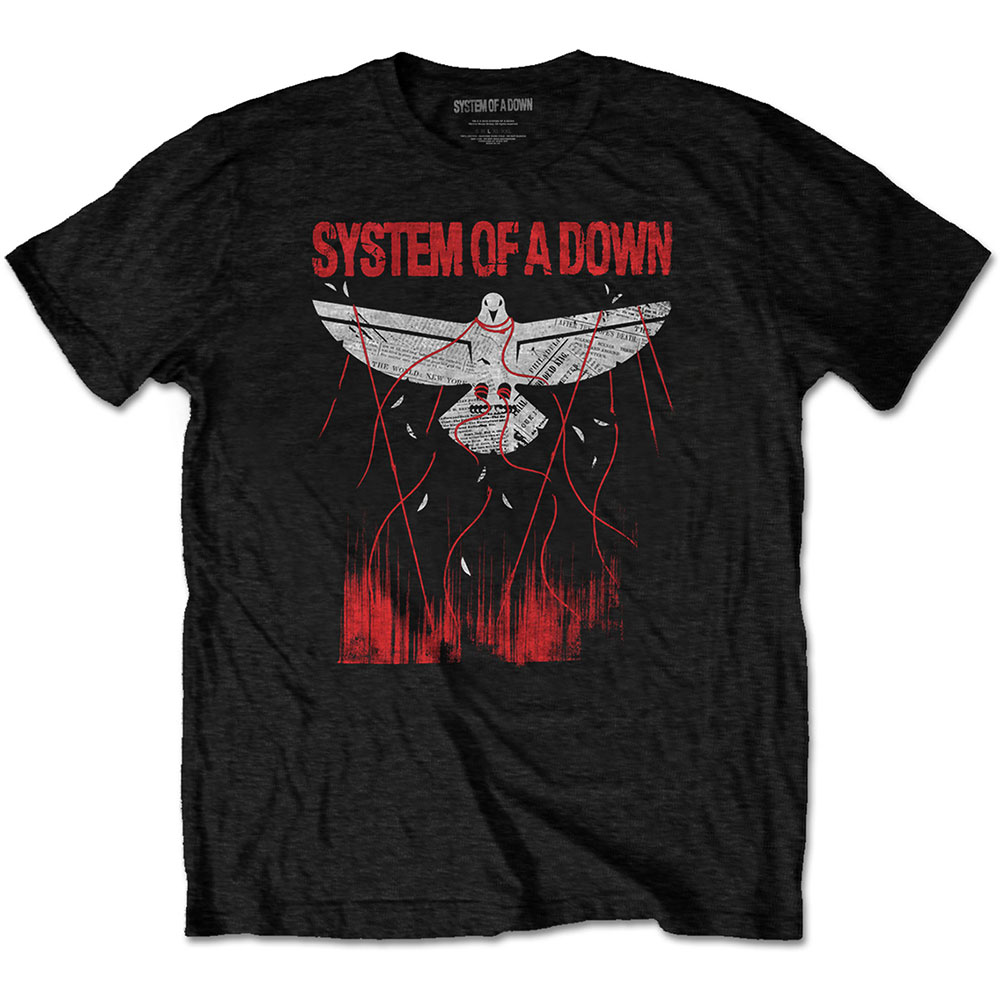 System of a Down T-Shirt Dove Overcome 3XL Schwarz