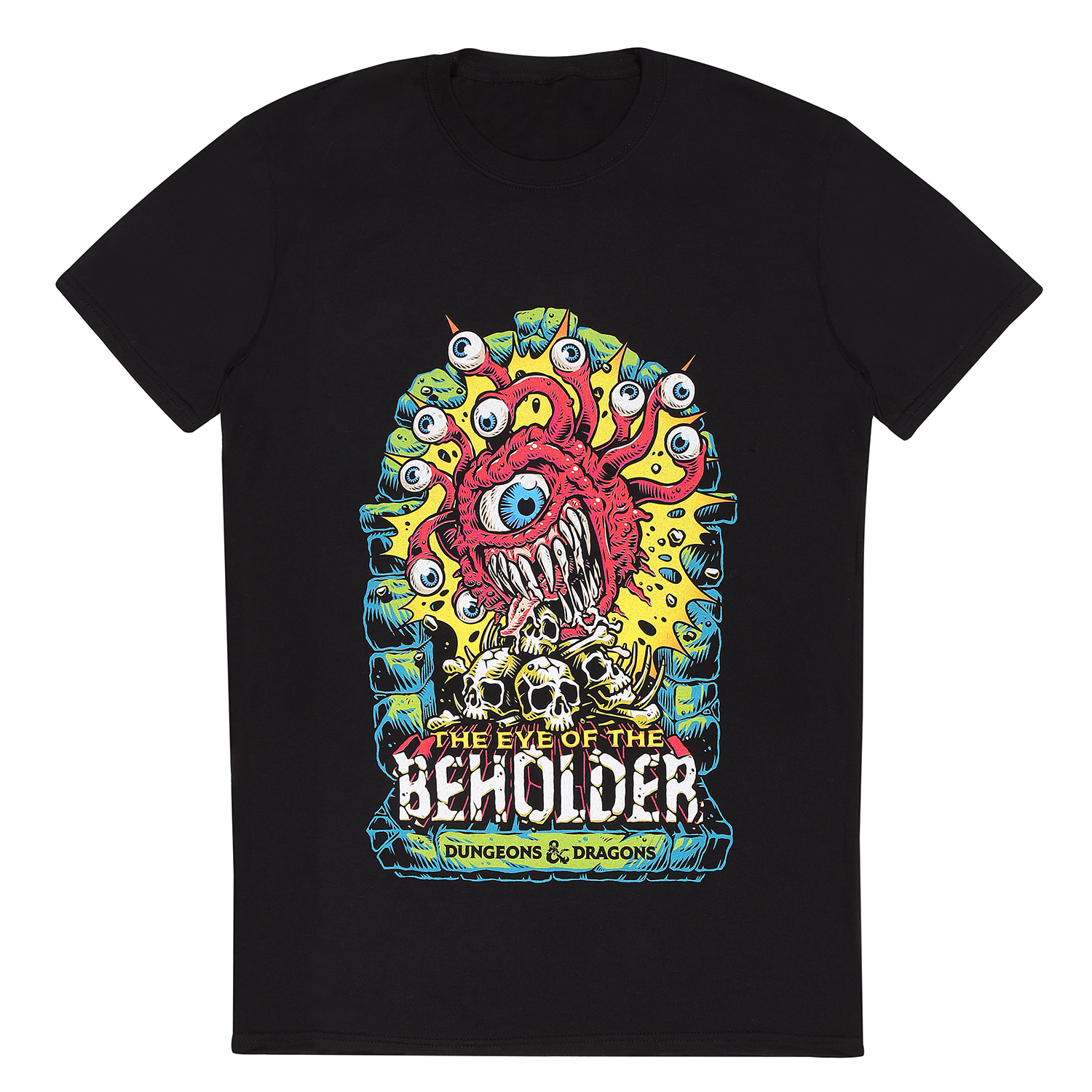 Dungeons And Dragons T-Shirt XXL Schwarz Unisex Beholder Colour Pop