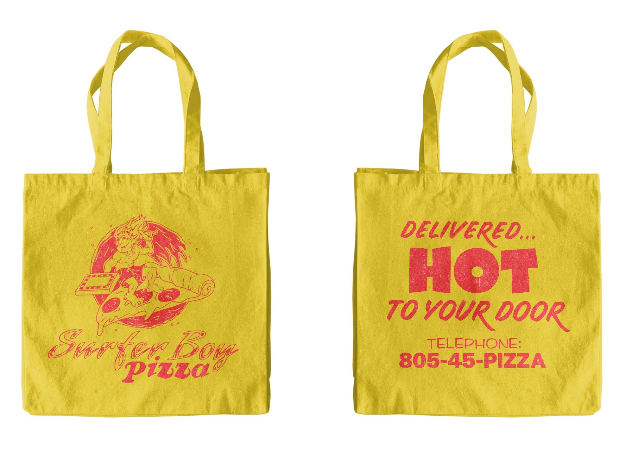 Stranger Things Tote Bag Surfer Boy Pizza