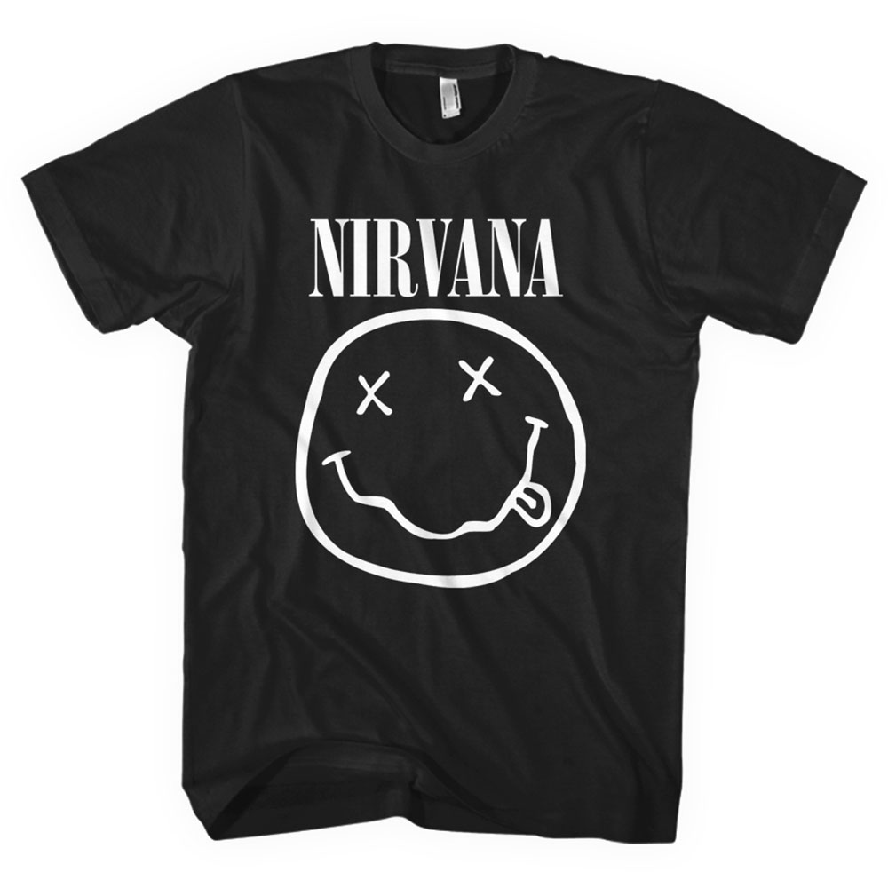 Nirvana Shirt M White Smiley