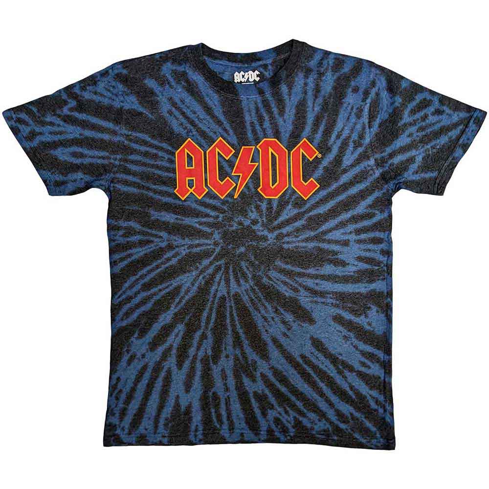 AC/DC T-Shirt M Schwarz/Dip-Dye Unisex Logo (Wash Collection)