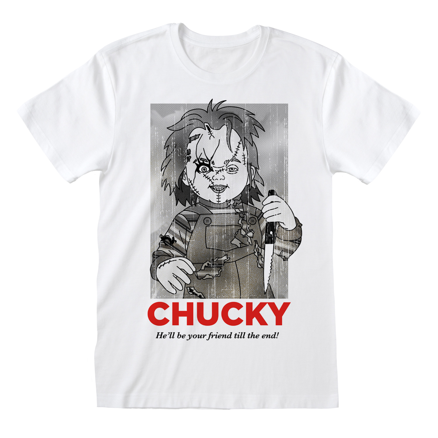 Child's Play T-Shirt L Weiß Unisex Friends Till The End