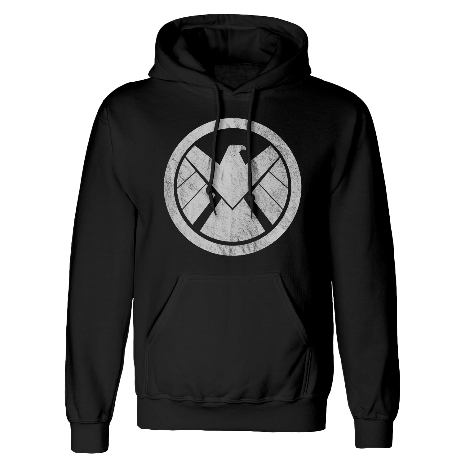 Avengers Shiled Logo Distressed Hoodie XXL