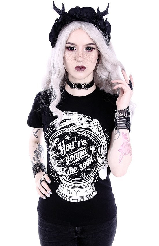 Restyle Frauenshirt 3XL Schwarz You’re gonna die soon