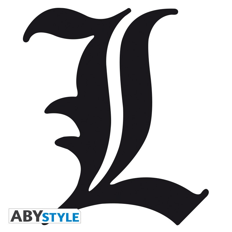 Death Note Tshirt  L Symbol XXL Weiß