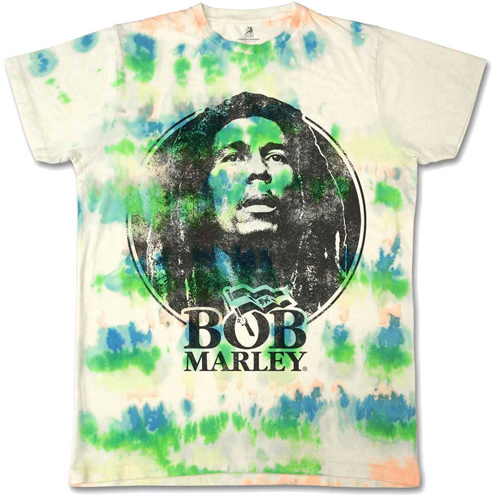 Bob Marley T-shirt 3XL Black & White Logo Dip-Dye Weiß