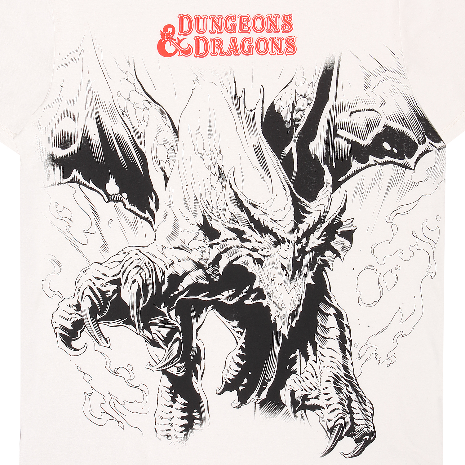 Dungeons And Dragons T-Shirt XXL Beige Unisex Oversized Dragon