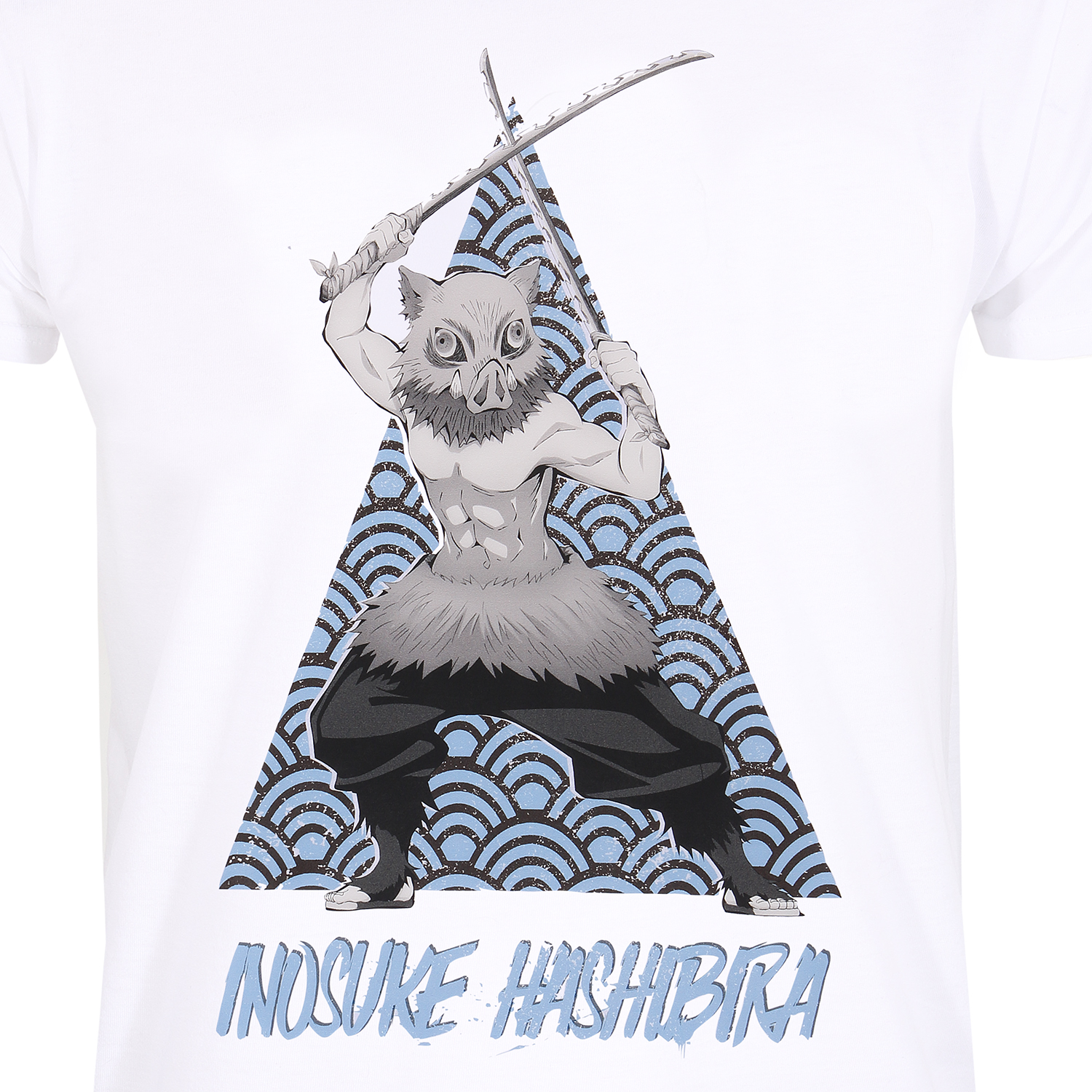 Demon Slayer T-Shirt XXL Weiß Unisex Inosuke Tri