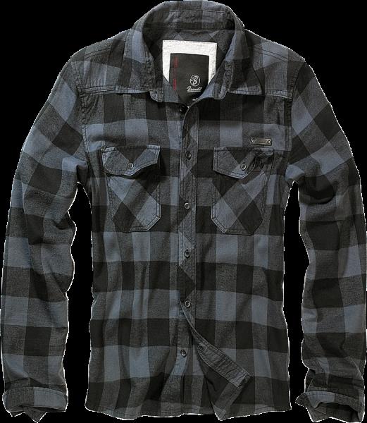 BR-Hemd-M-blk/grey-Checker