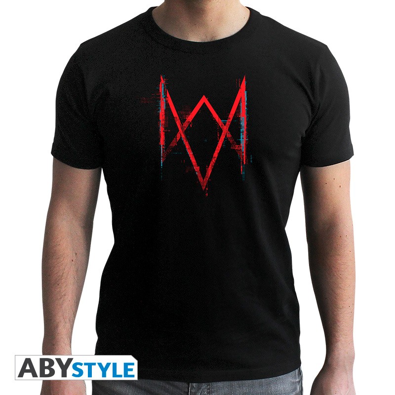 Watch Dogs3 Legion Logo T-Shirt XXL Schwarz