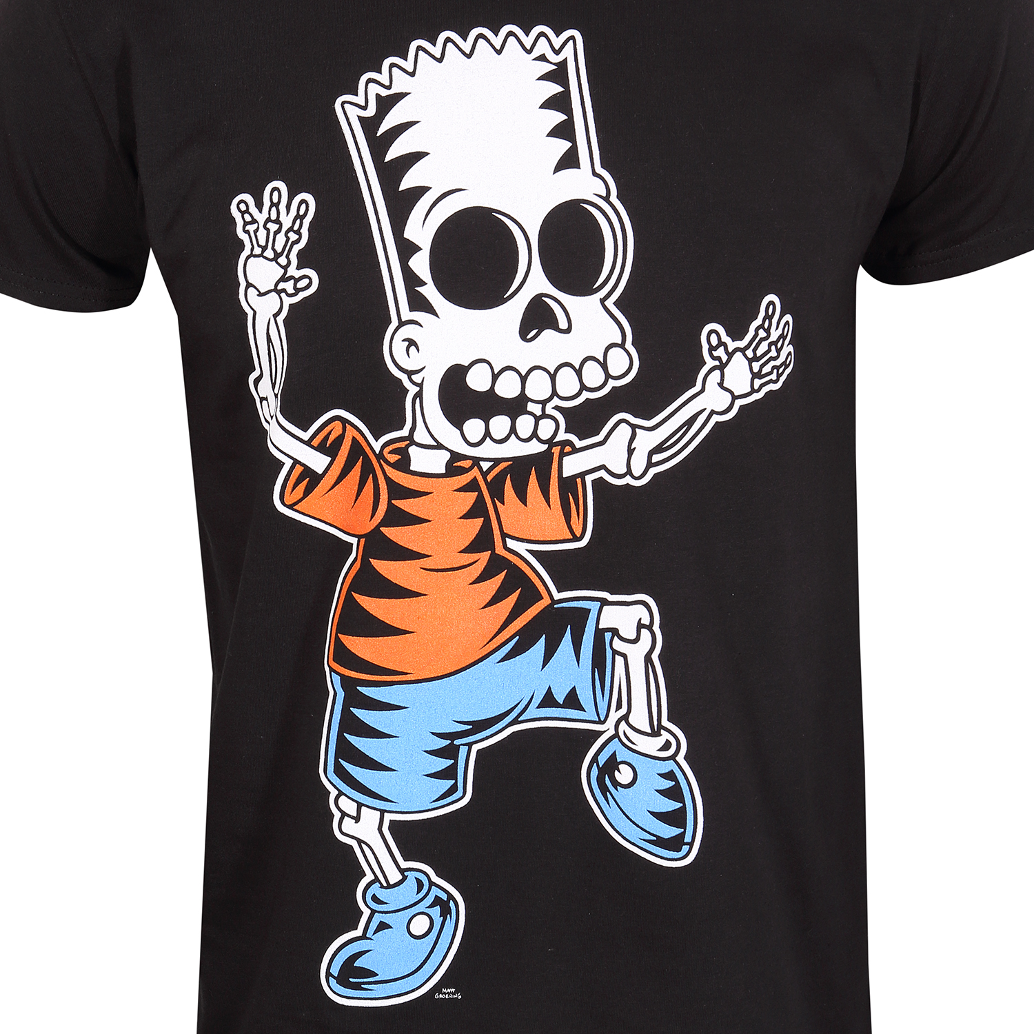 The Simpsons T-Shirt XXL Schwarz Unisex Skeleton Bart