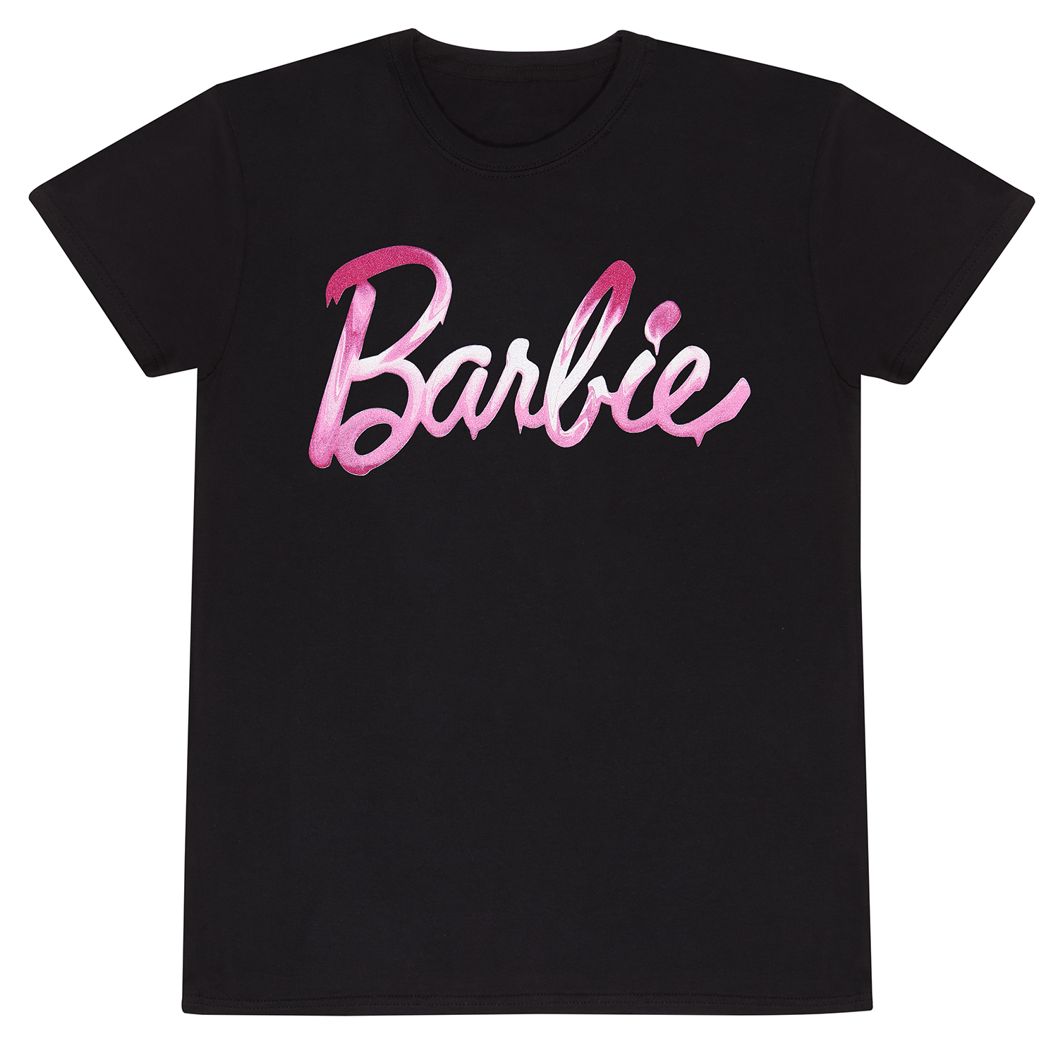 Barbie T-Shirt XL Schwarz Unisex Melted Logo