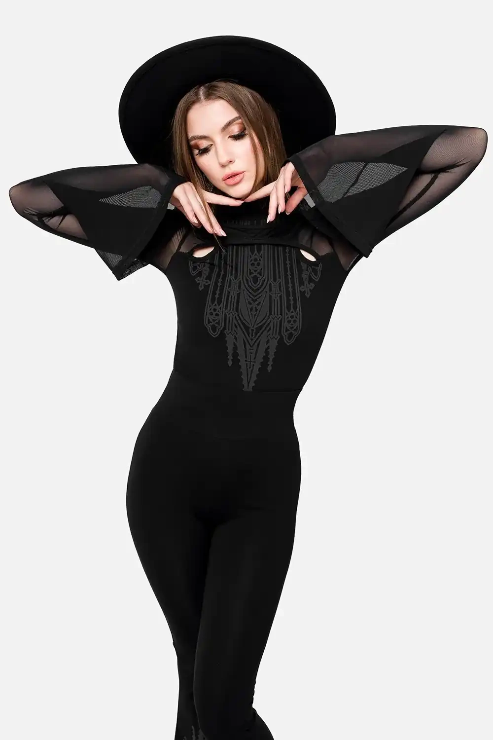 Restyle Frauentop 4XL Schwarz Langarm Umbra Long Sleeve