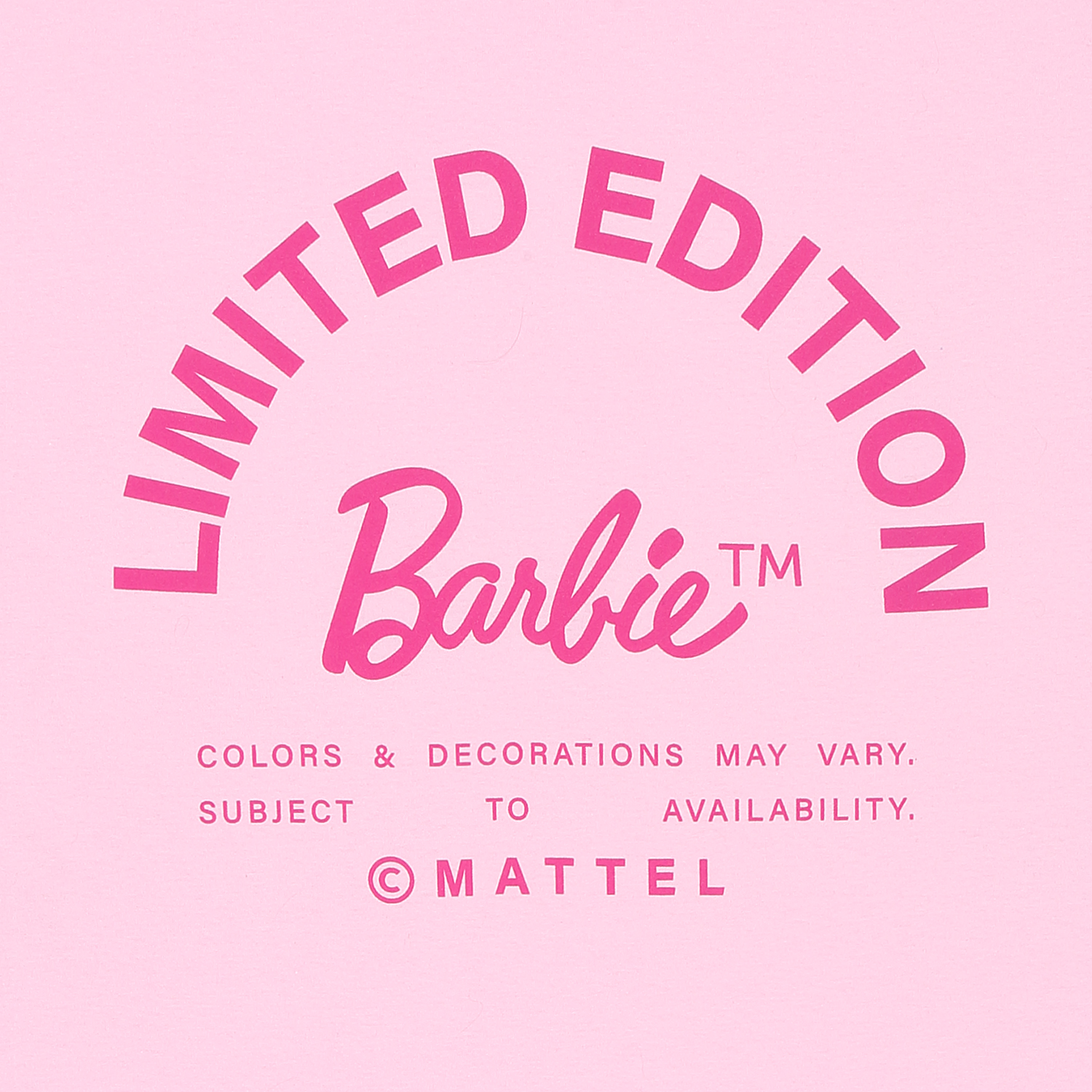Barbie T-Shirt XXL Light Pink Unisex Limited Edition