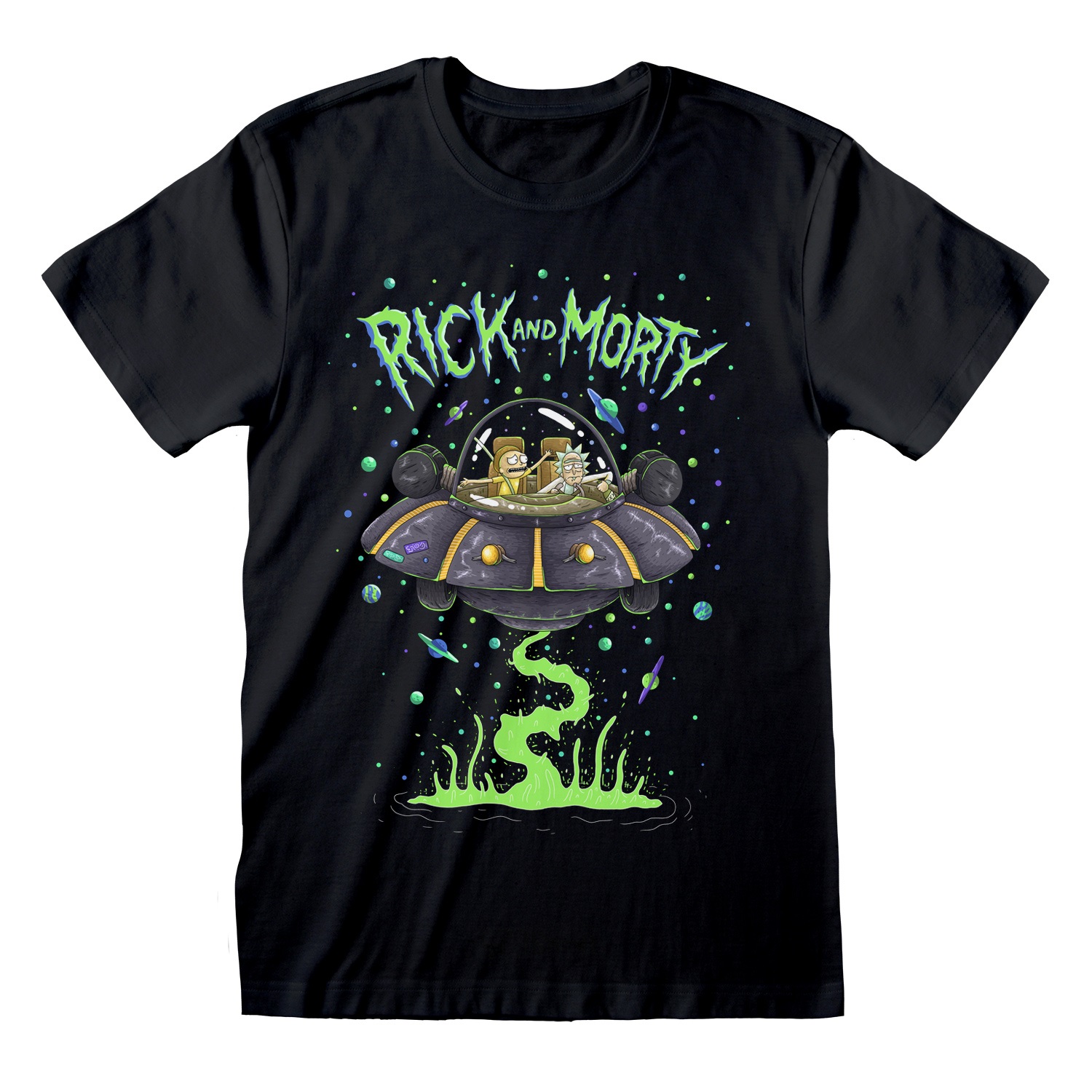 Rick and Morty T-Shirt M Space Cruiser