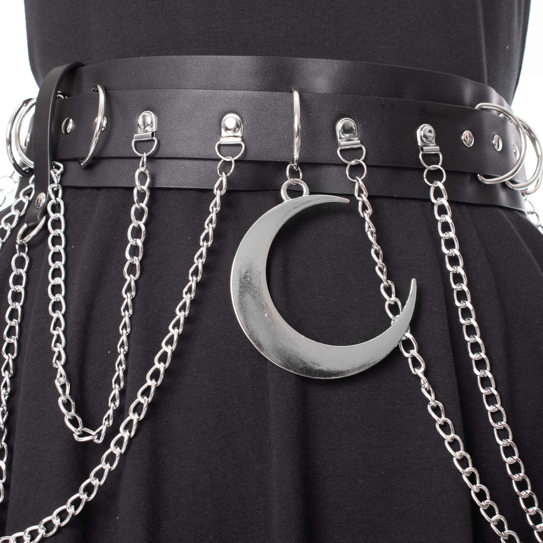 Heartless Gürtel XXL/3XL Schwarz Moondusk Belt