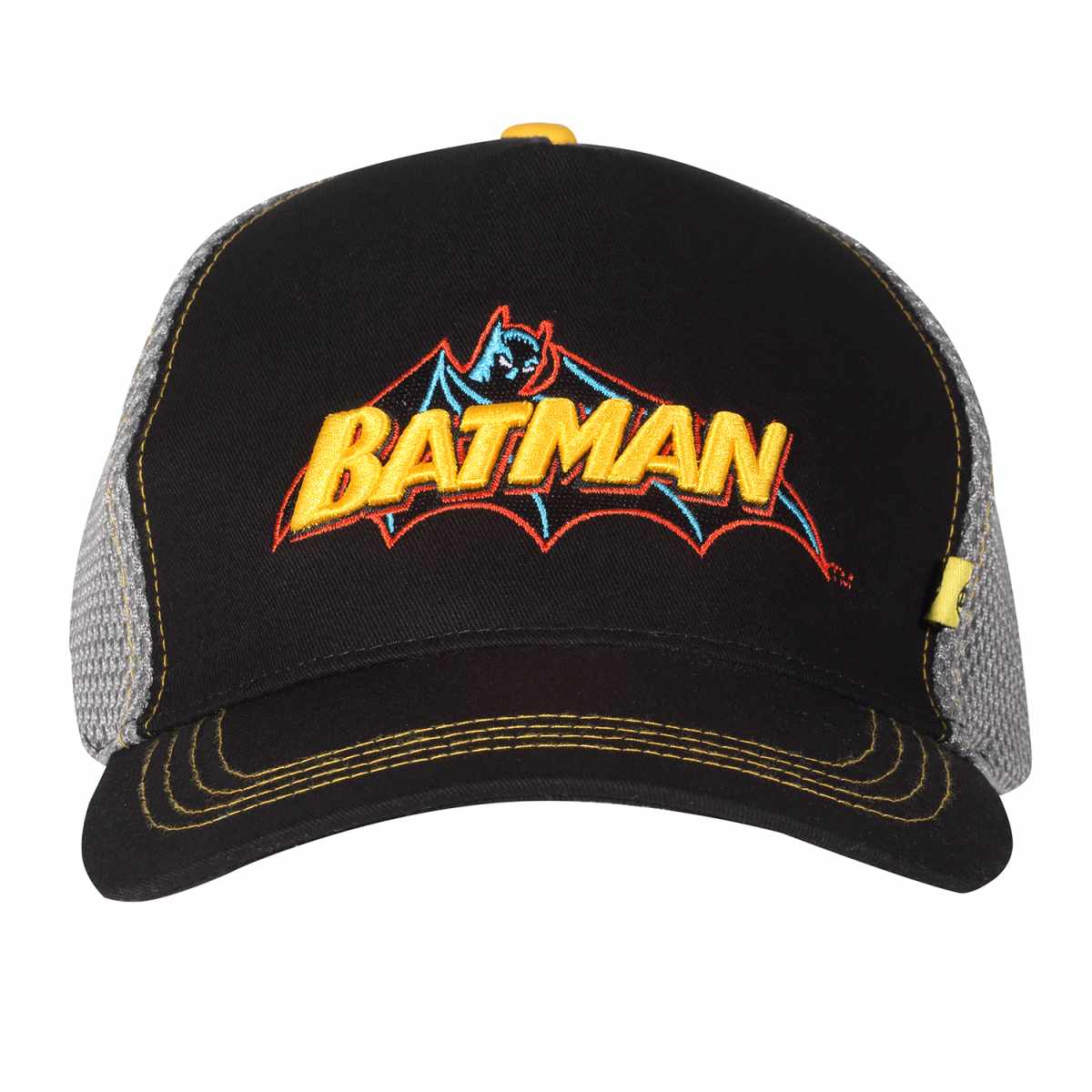 DC Comics Batman Baseball Kappe Schwarz Unisex Mesh Back Einheitsgröße