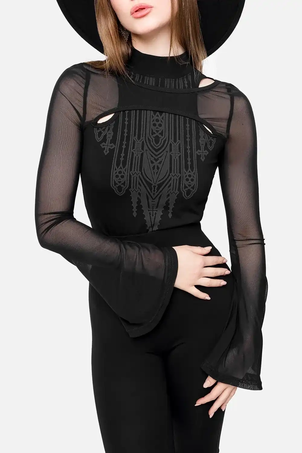 Restyle Frauentop 4XL Schwarz Langarm Umbra Long Sleeve