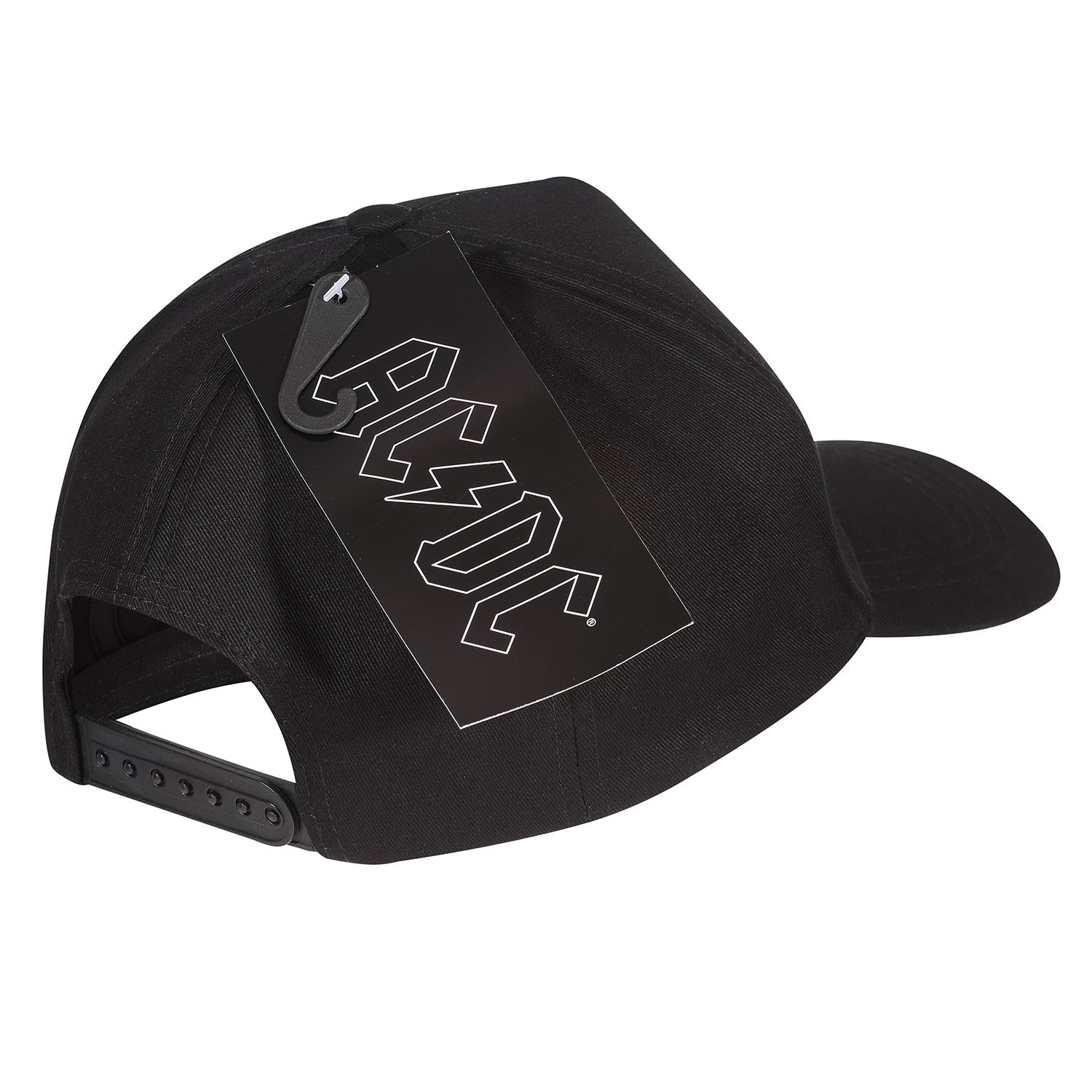 ACDC Baseball Cap Shiny Black Logo (Snapback)
