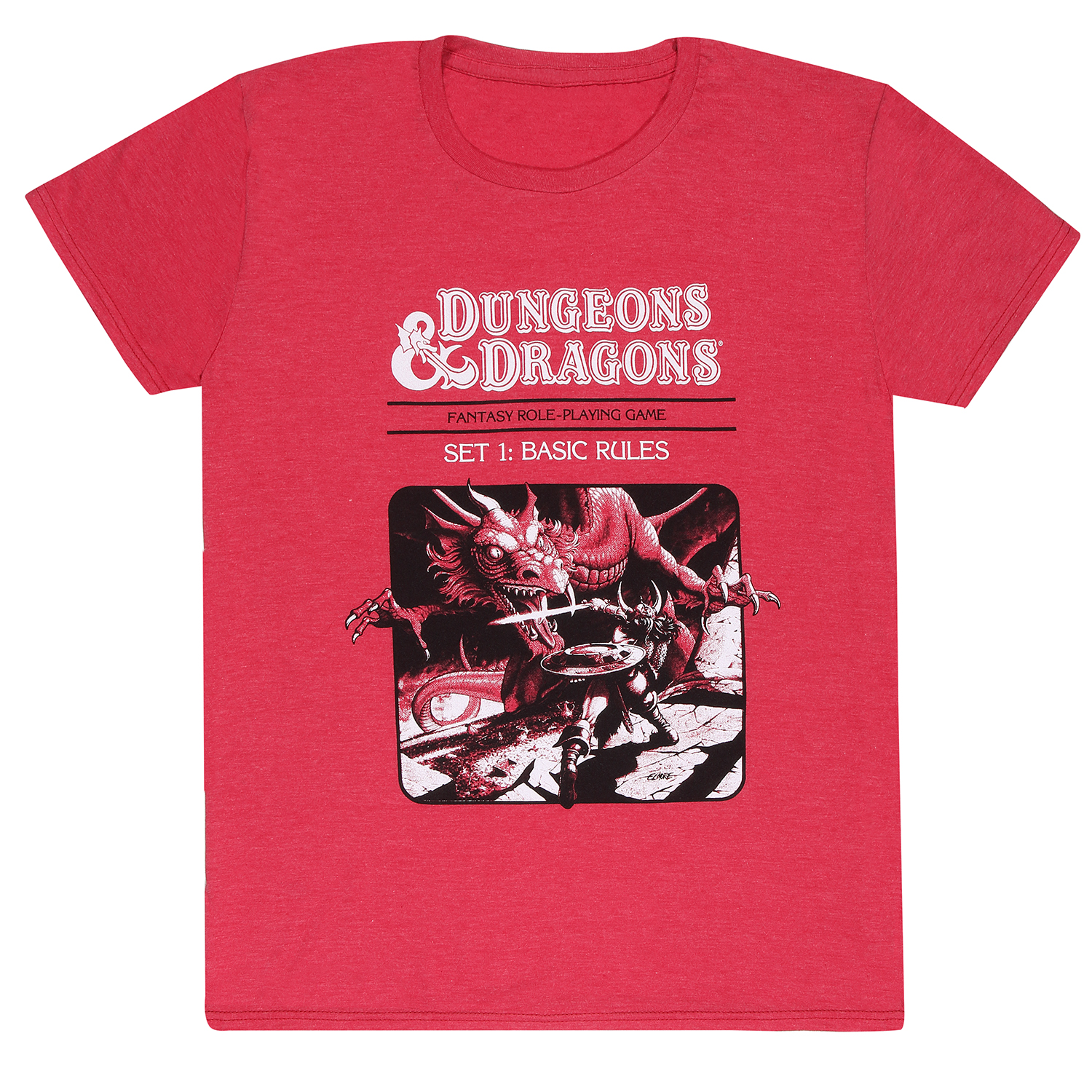 Dungeons And Dragons T-Shirt XXL Rot Unisex Dragon Slayer