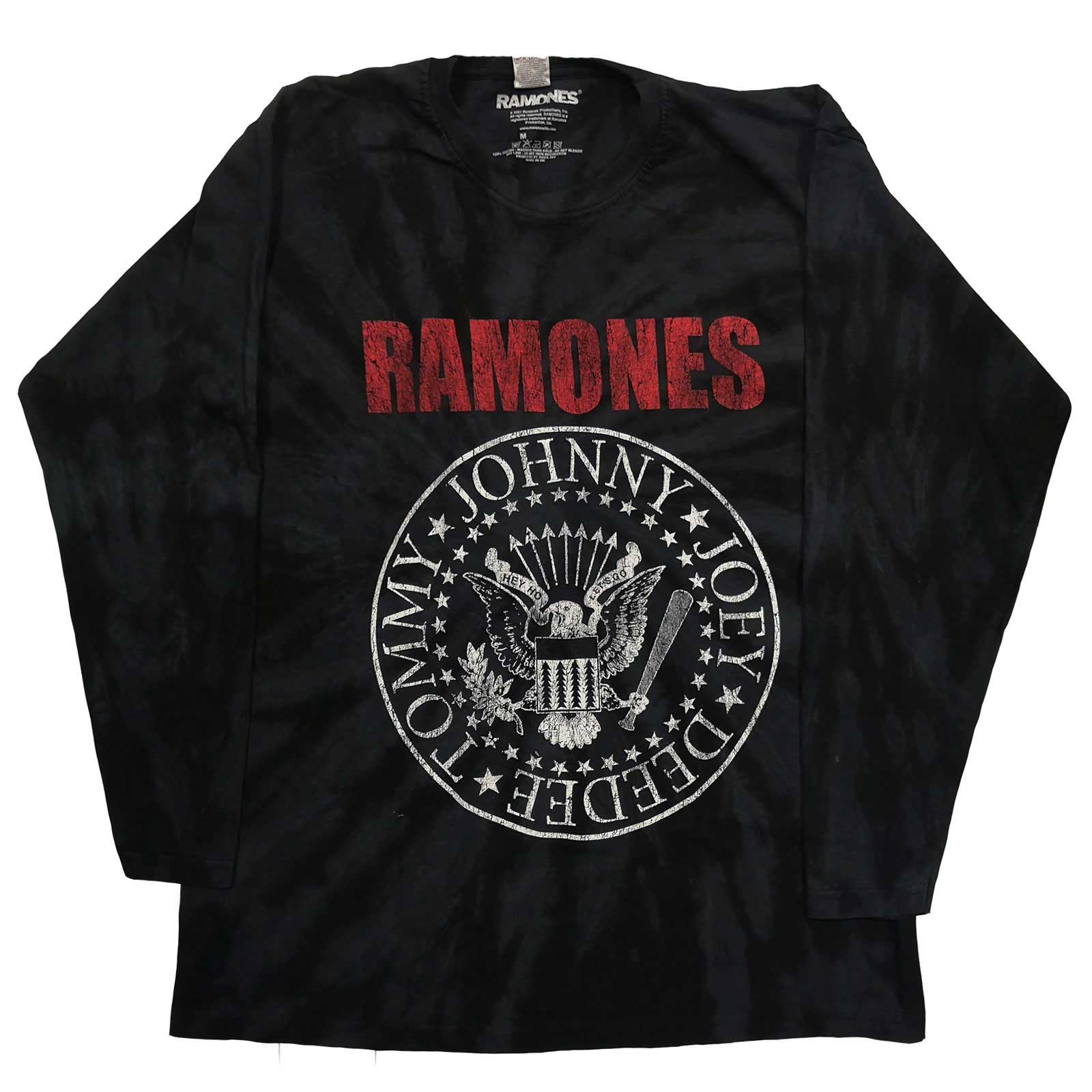 Ramones Long Sleeves L Presidential Seal Schwarz