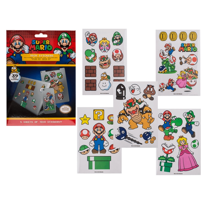 Sticker Set Super Mario Mushroom Kingdom