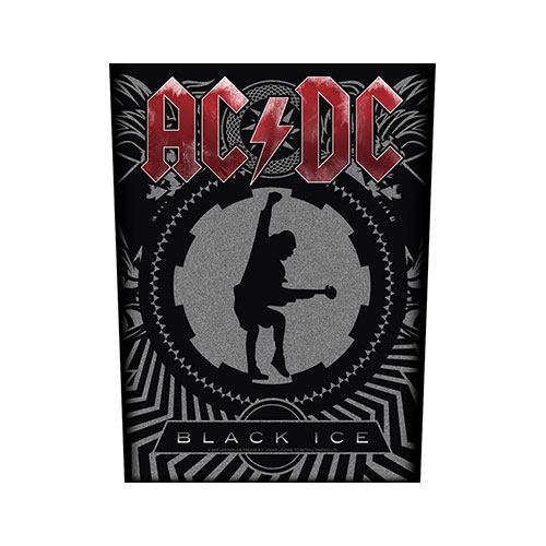 AC/DC Backpatch "Black Ice" schwarz grau rot