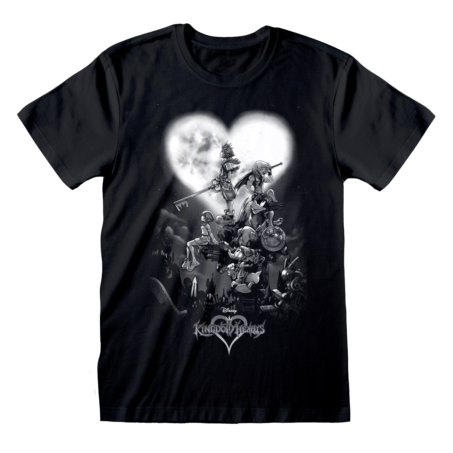 Disney Kingdom Hearts Kindershirt 12-13 Jahre Schwarz Unisex Poster
