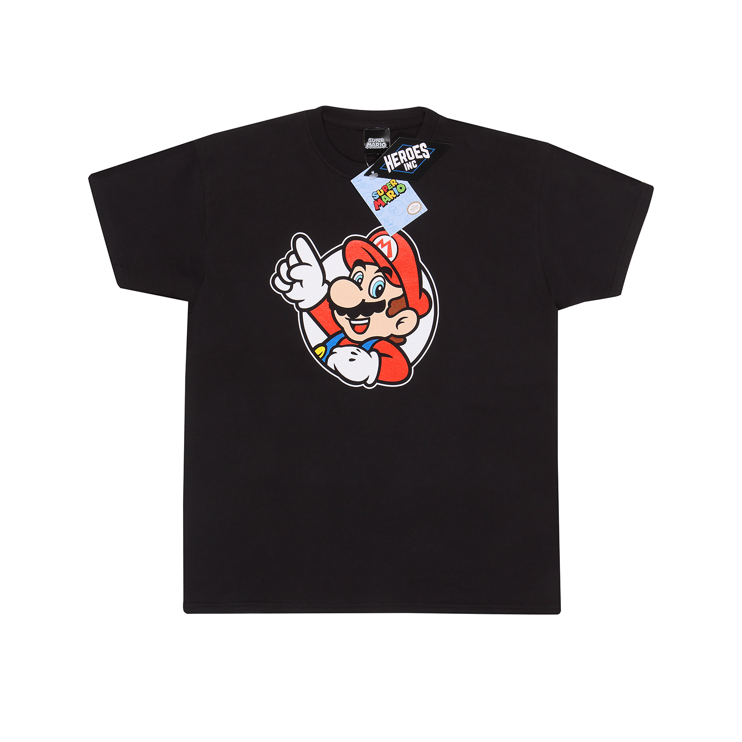 Super Mario T-Shirt 12-13 Jahre Schwarz Kinder Unisex It's a Me Mario