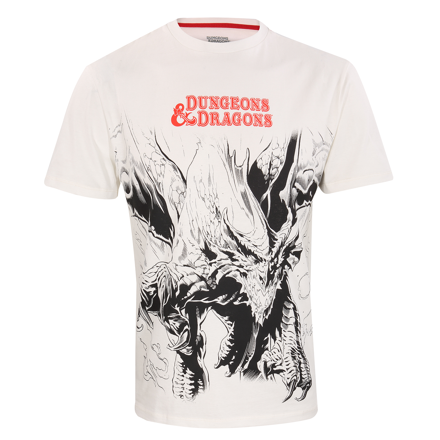 Dungeons And Dragons T-Shirt XXL Beige Unisex Oversized Dragon