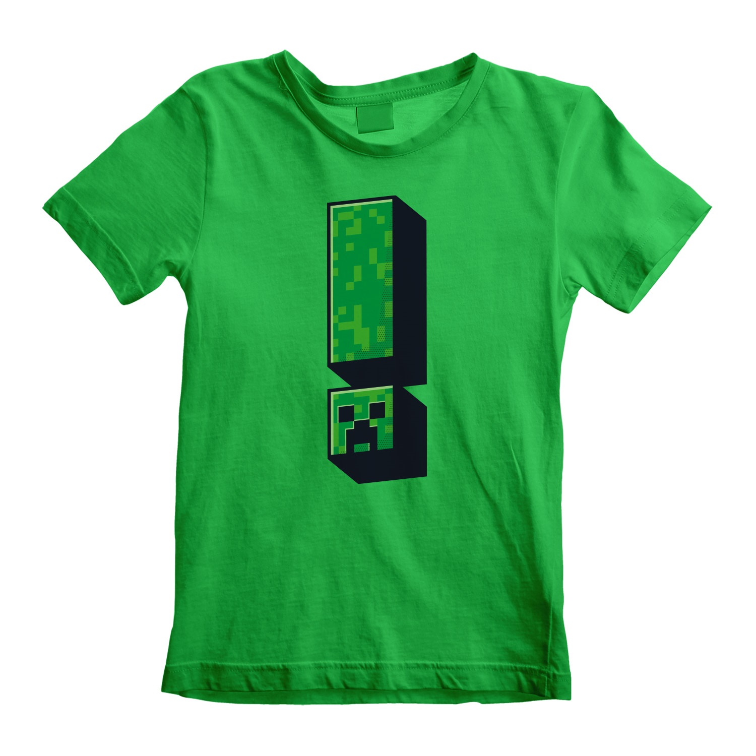 Minecraft Kinder T-Shirt 3-4 Jahre Creeper Exclamation Grün