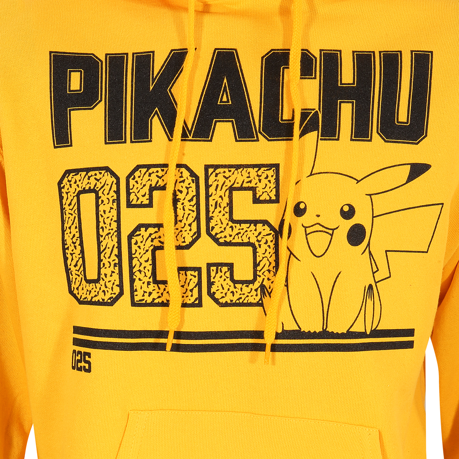 Pokemon Hoodie XXL Gelb Unisex Pikachu Line Art