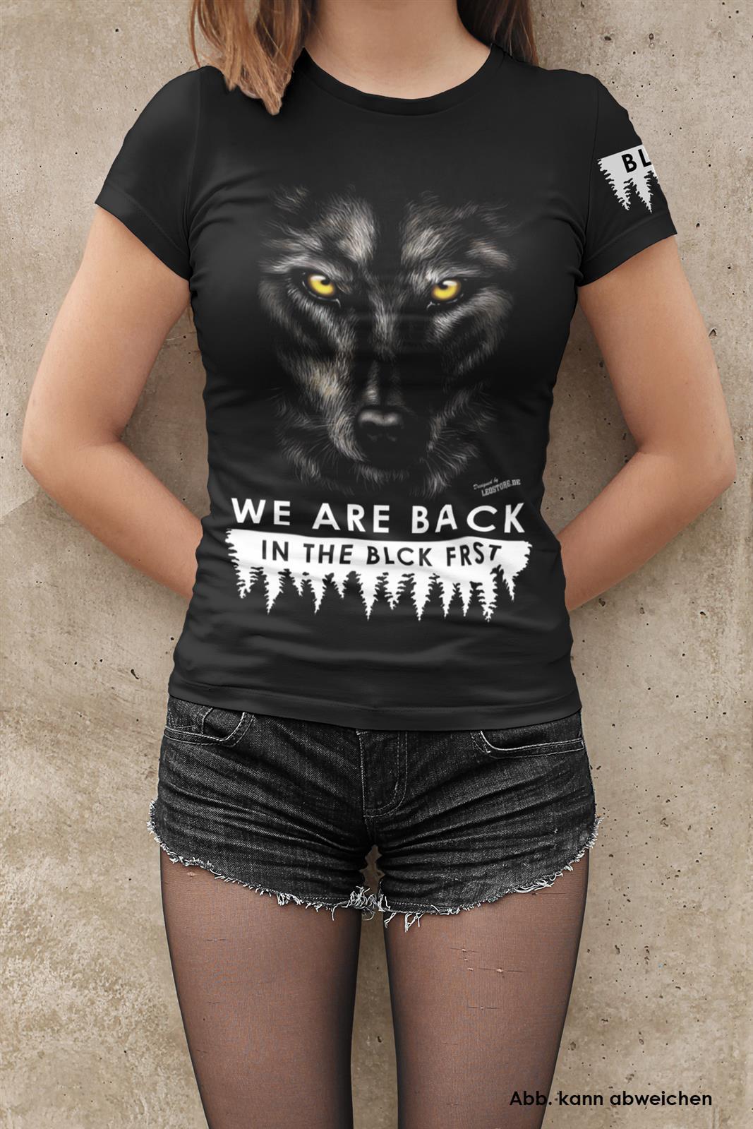 Blck Frst Wolf Girly XXL mit Ärmellogo, Shirt