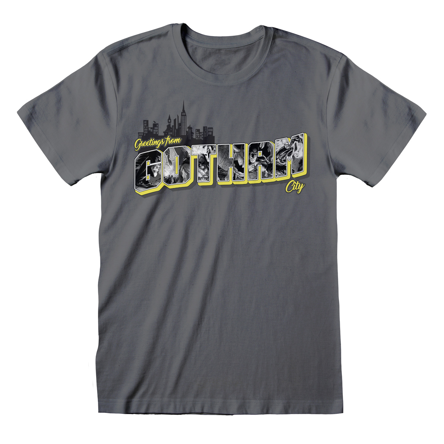 DC Comics Batman T-Shirt XXL Grau Unisex Greetings From Gotham
