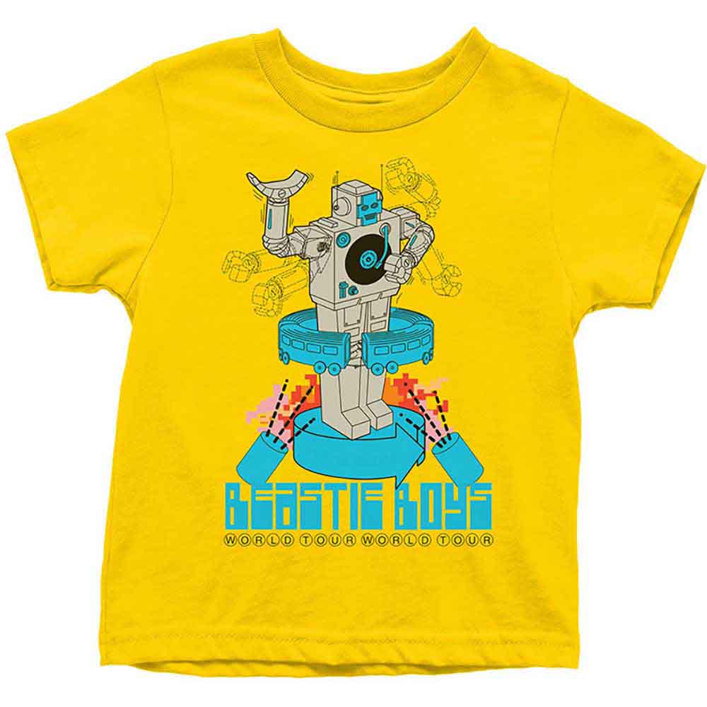 The Beastie Boys Kindershirt 9-10 Jahre Gelb Unisex Robot