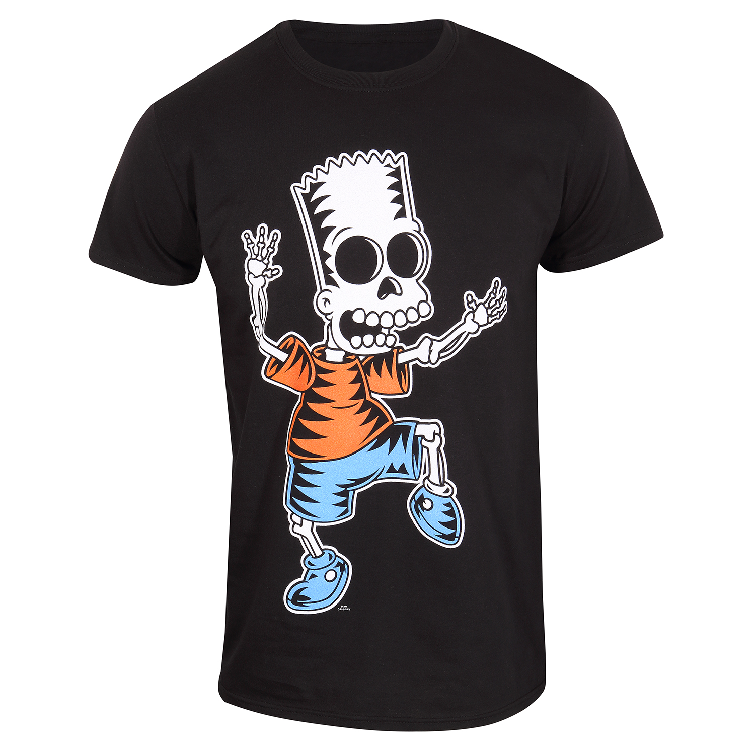 The Simpsons T-Shirt XXL Schwarz Unisex Skeleton Bart